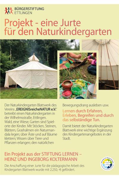 Jurte im Naturkindergarten